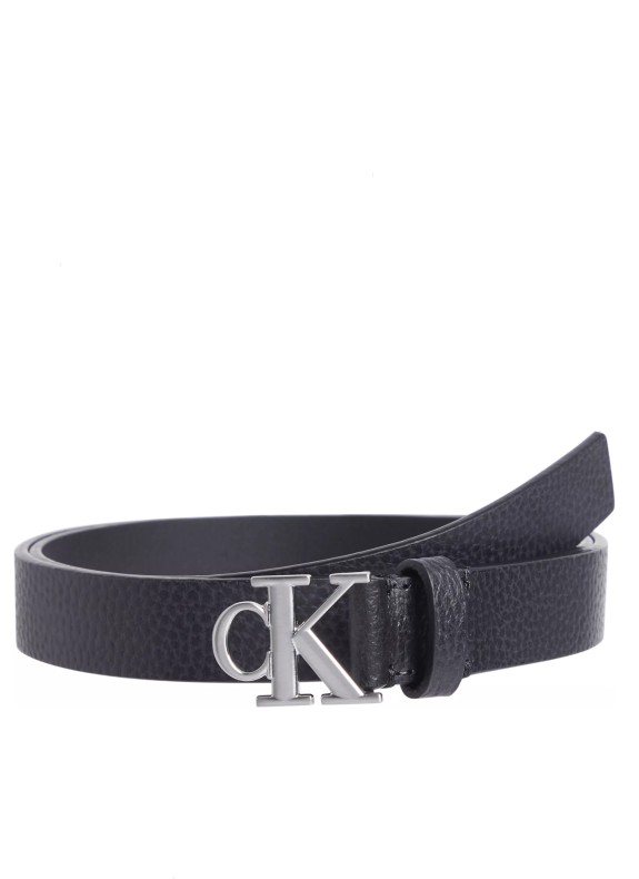 Ceinture Calvin Klein Mono Plaque Lthr Belt 25mm Pb noire