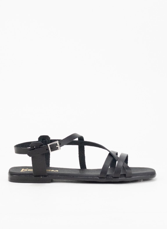 Haut Sandalen für Damen in Schwarz Farbe