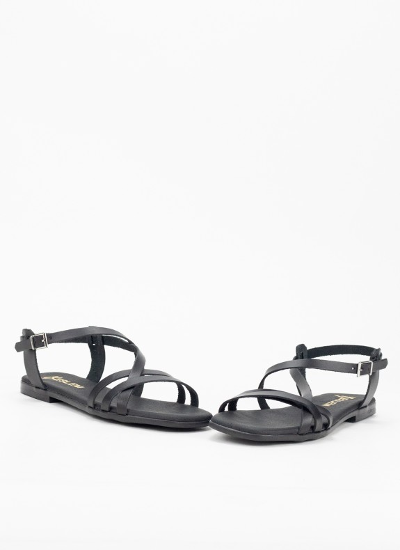 Haut Sandalen für Damen in Schwarz Farbe