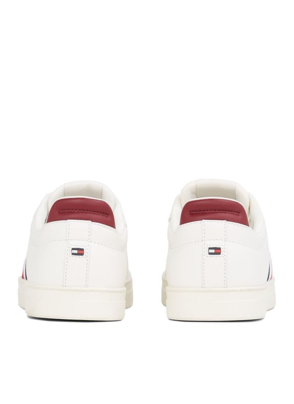 Zapatillas Tommy Hilfiger Icon Court Lth Stripes branco