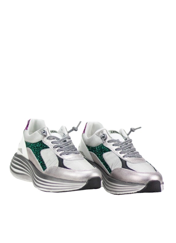 Baskets Cetti 1347 argent