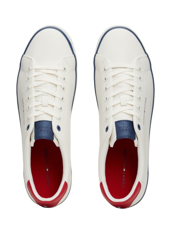 Zapatillas Tommy Hilfiger Th Hi Vulc Low Core Seasonal blanco
