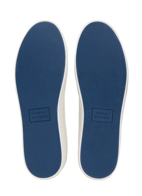 Zapatillas Tommy Hilfiger Th Hi Vulc Low Core Seasonal blanco