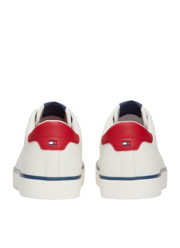 Zapatillas Tommy Hilfiger Th Hi Vulc Low Core Seasonal blanco