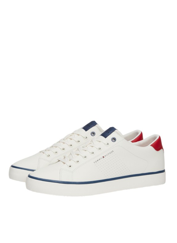 Zapatillas Tommy Hilfiger Th Hi Vulc Low Core Seasonal blanco