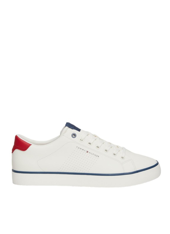 Zapatillas Tommy Hilfiger Th Hi Vulc Low Core Seasonal blanco