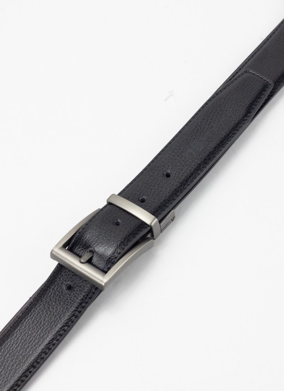 Cinturão Keslem Hebilla Mate Reversible Preto e marrom
