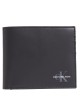 Portefeuille Calvin Klein Monogram Soft Bifold avec porte-monnaie noir