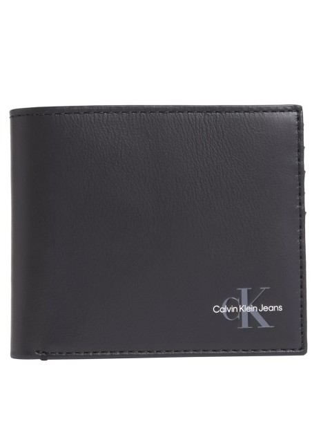 Cartera Calvin Klein Monogram Soft Bifold W/Coin preto