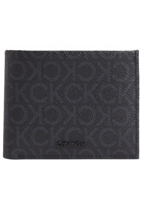 Cartera Calvin Klein Mono Bifold 5cc W/Coin preto