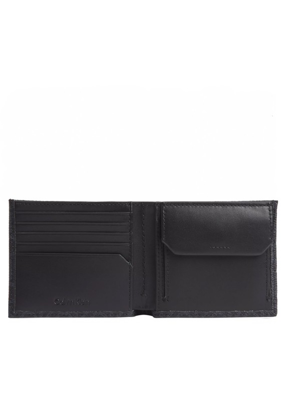 Carrier Calvin Klein Monkey Bifold 5cc W / Coin schwarz