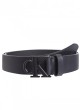 CEINTURE EN CUIR MONO PLAQUE RONDE 35MM
