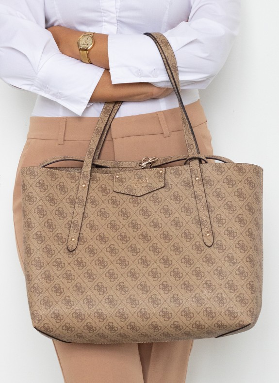 Bolso Guess Eco Brenton Tote taupe