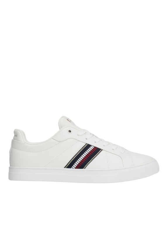 Zapatillas Tommy Hilfiger Icon Court Sneakers Stripes blanco