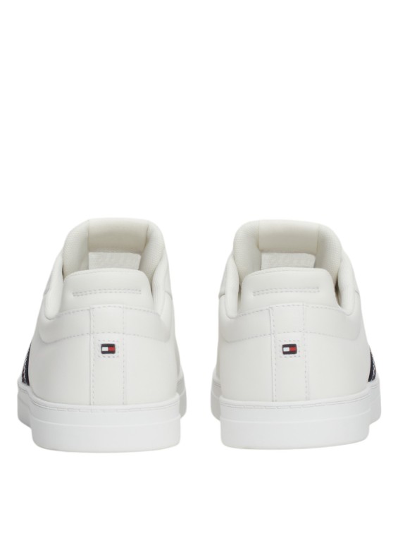 Baskets Tommy Hilfiger Icon Court Sneakers Stripes blanches