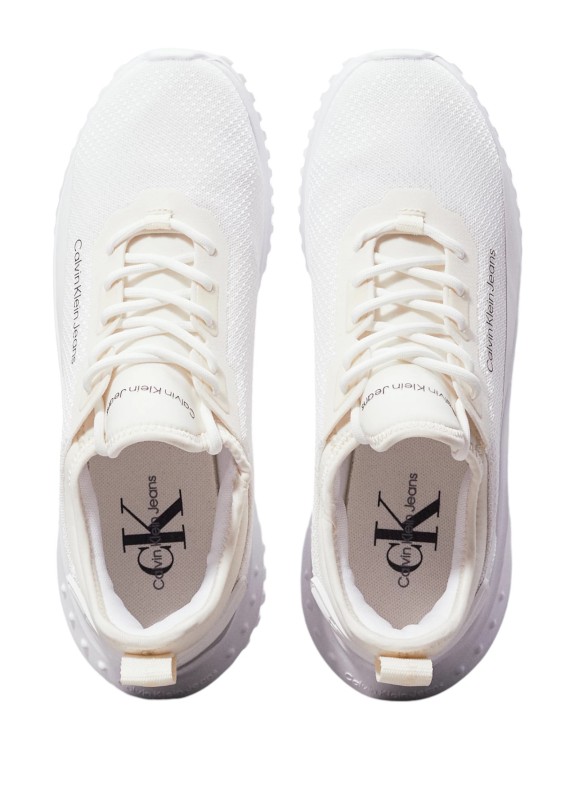 Baskets Calvin Klein Eva Runner Low Sock In Mix blanches