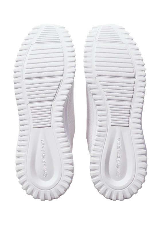 Baskets Calvin Klein Eva Runner Low Sock In Mix blanches
