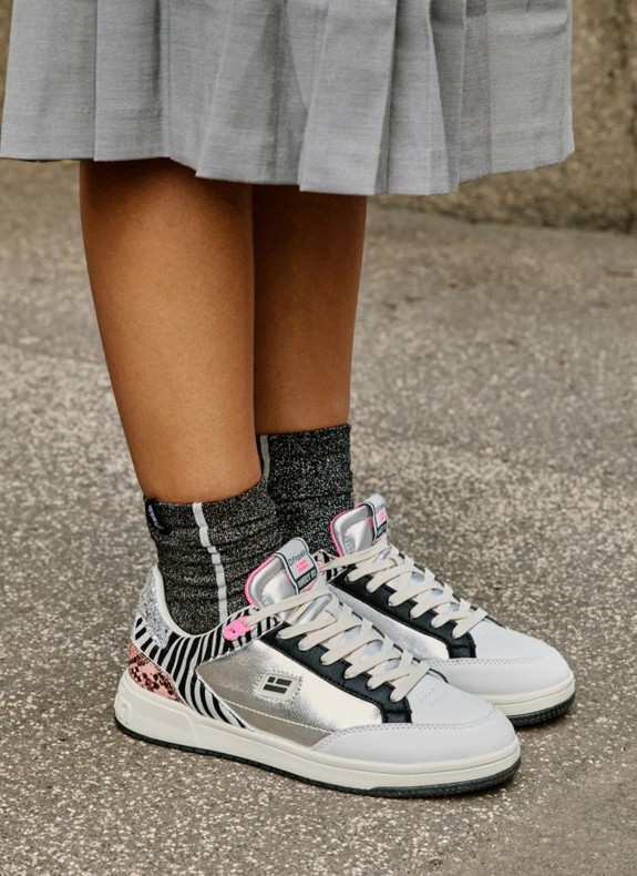 D-shoes Franklin Court V2 Tennis Argento di base