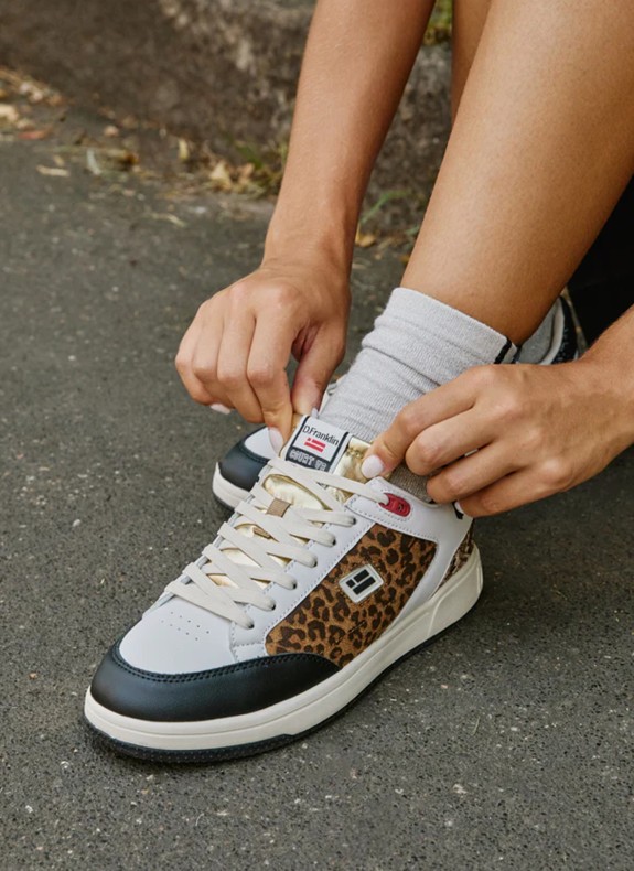Baskets D. Franklin C V2 Tennis Basic léopard
