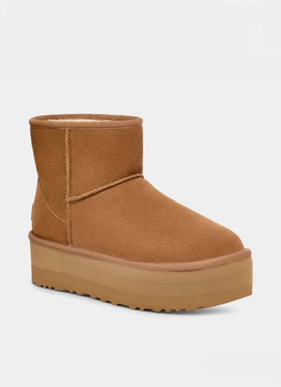 Botín Ugg Classic Mini Platform cuero