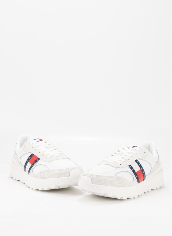 Baskets Tommy Hilfiger Tjm Technical Runner Ess blanc
