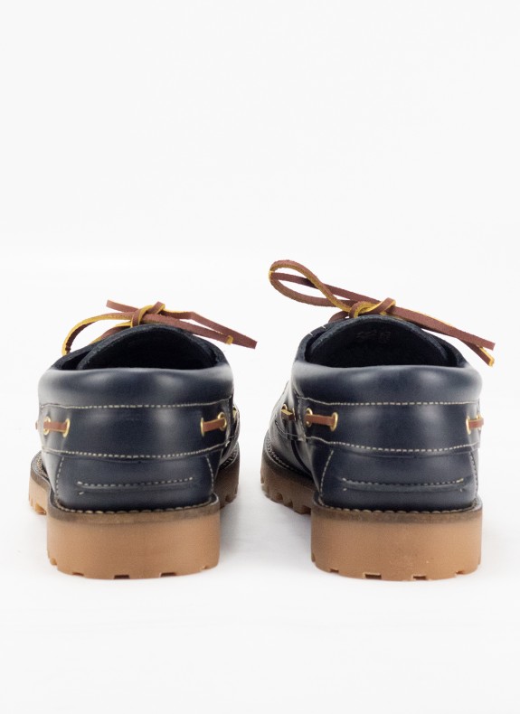 Nautique en Cuir pour Homme en Couleur Marine