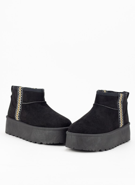 Botte Keslem Artico Plateforme noire