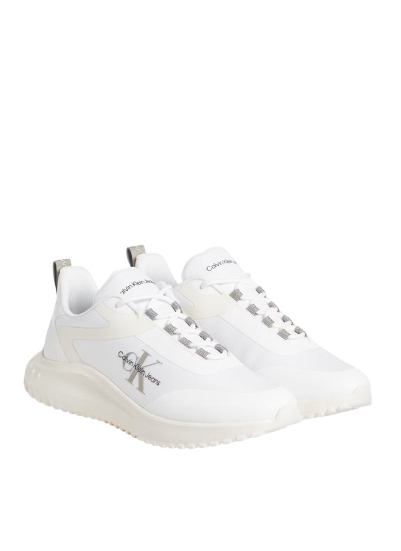 Calvin Klein pantofole Eva Runner Low Lace Ml bianco