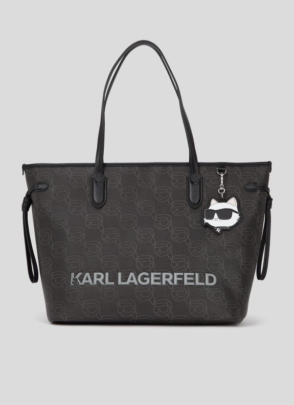 Sac Karl Lagerfeld Ikon Mono Cc Lg Tote noir