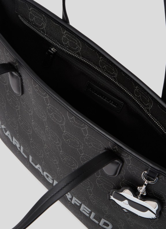 Bolso Karl Lagerfeld Ikon Mono cc Lg Tote schwarz