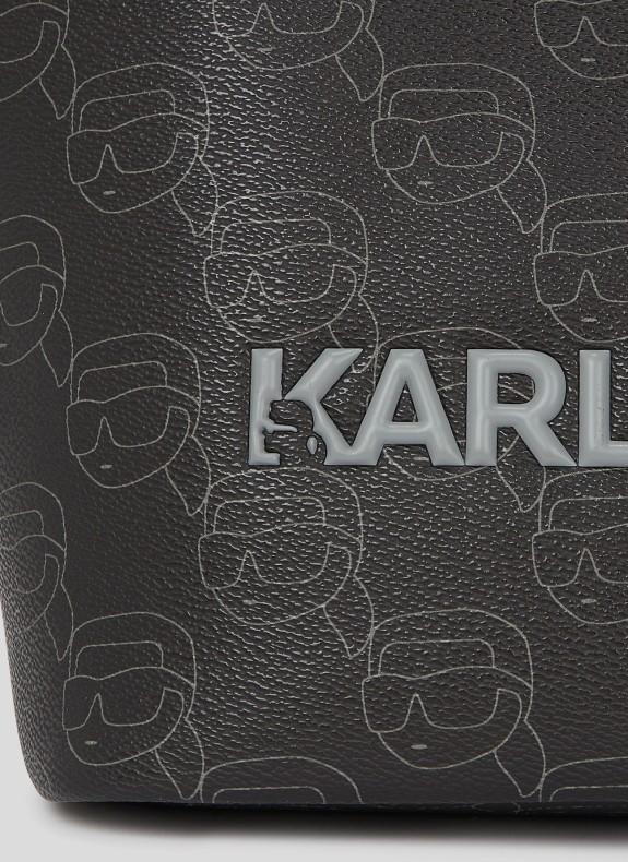 Sac Karl Lagerfeld Ikon Mono Cc Lg Tote noir