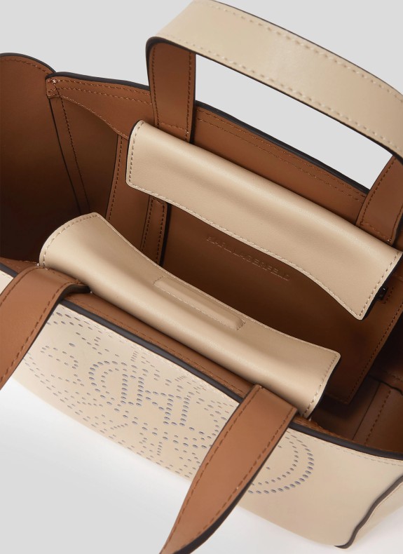 Sac Karl Lagerfeld K/Circle Sm Tote Perforated sable