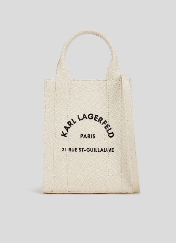 Bandolera Karl Rochelle K/Rsg Square Small Tote beige