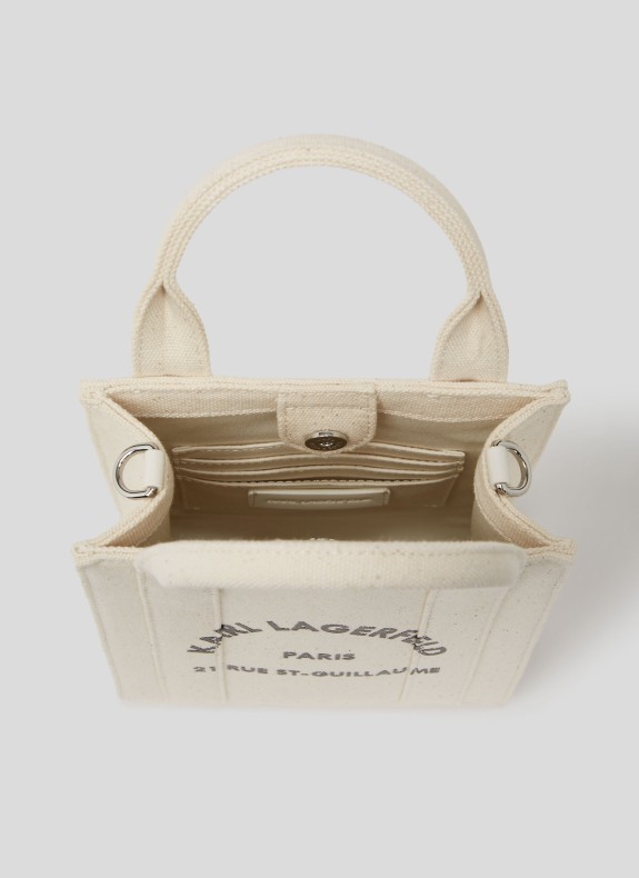 Bandolera Karl Lagerfeld K/Rsg Square Small Tote beige