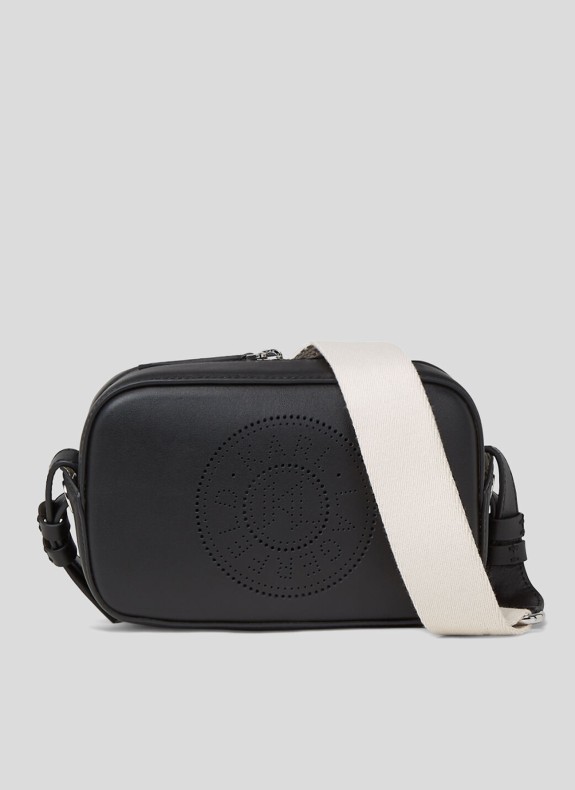 Sac bandoulière Karl Lagerfeld K/ Circle Camera Bag perforé noir