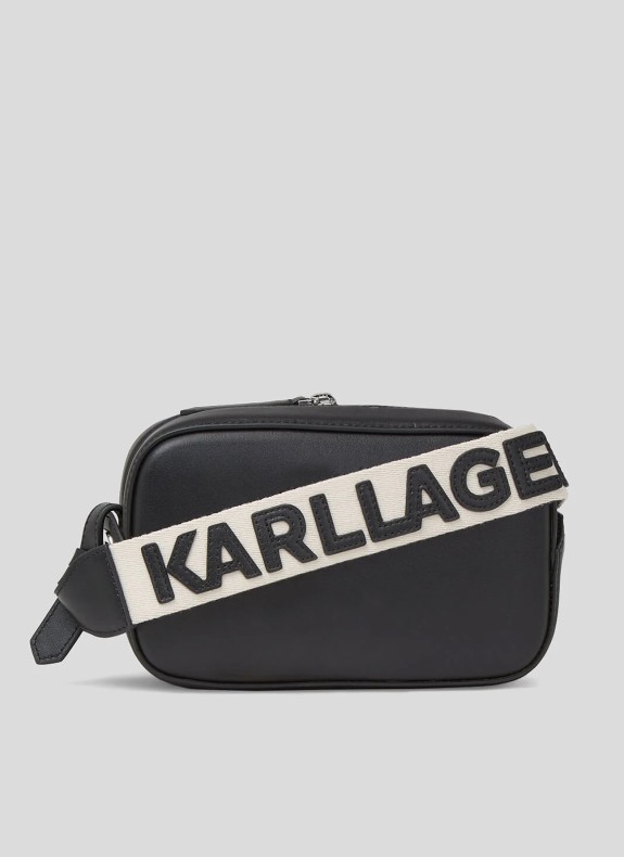 Sac bandoulière Karl Lagerfeld K/ Circle Camera Bag perforé noir