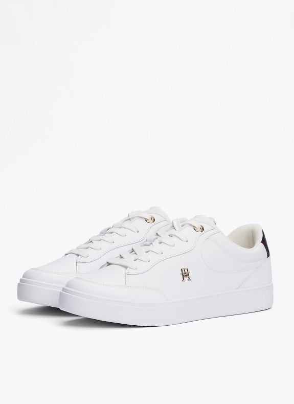Zapatillas Tommy Hilfiger Essential Chic Court Snaeker RWB blanco