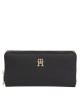 Cartera Tommy Hilfiger Th Soft Logotape Lrg Za preto