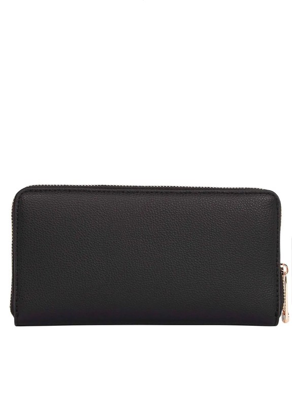 Portefeuille Tommy Hilfiger Th Soft Logotape Lrg Za noir