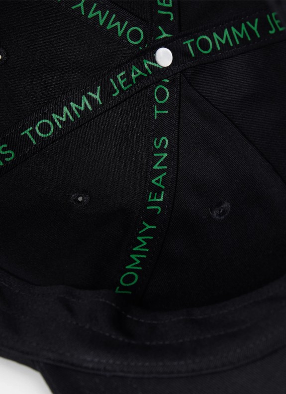 Casquette Tommy Hilfiger TJM Linear Logo 6 Panel Cap noir