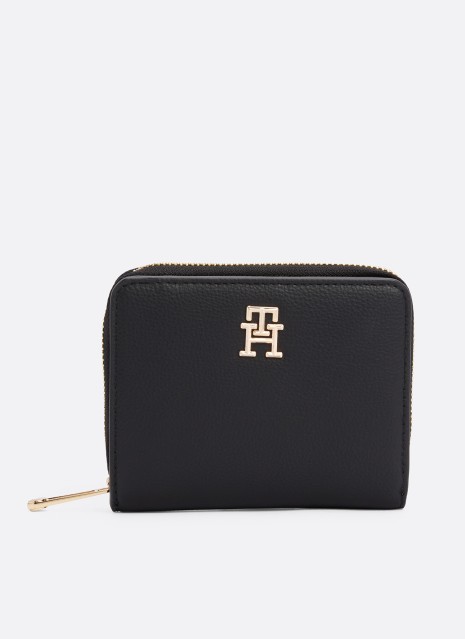 Monedero Tommy Hilfiger Th Soft Logotape Med Za negro