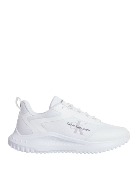Baskets Calvin Klein Eva Runner Low Lace Mix Ml Wn blanc