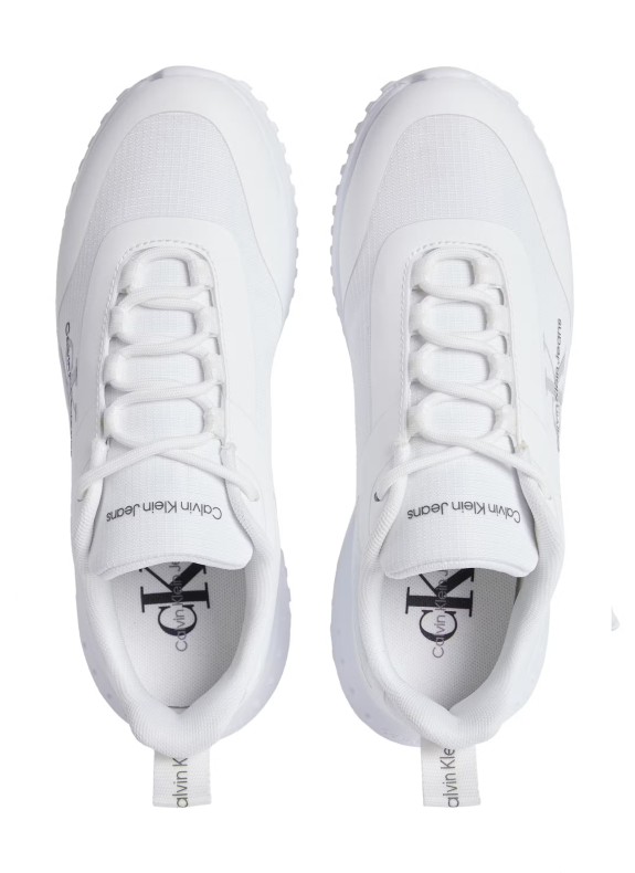 Calvin Klein pantofole Eva Runner Low Lace Mix Ml Bianco
