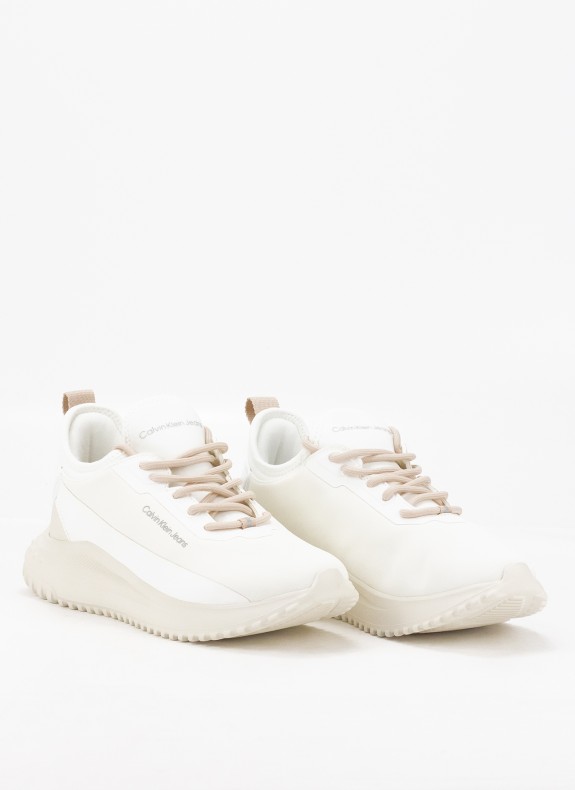 Baskets Calvin Klein Eva Runner Sock Mix In Hitech blanc