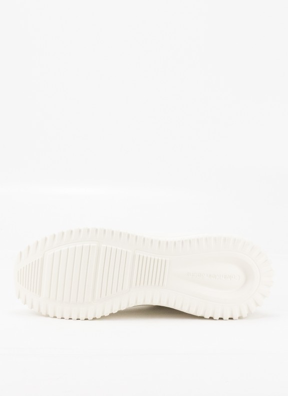 Baskets Calvin Klein Eva Runner Sock Mix In Hitech blanc