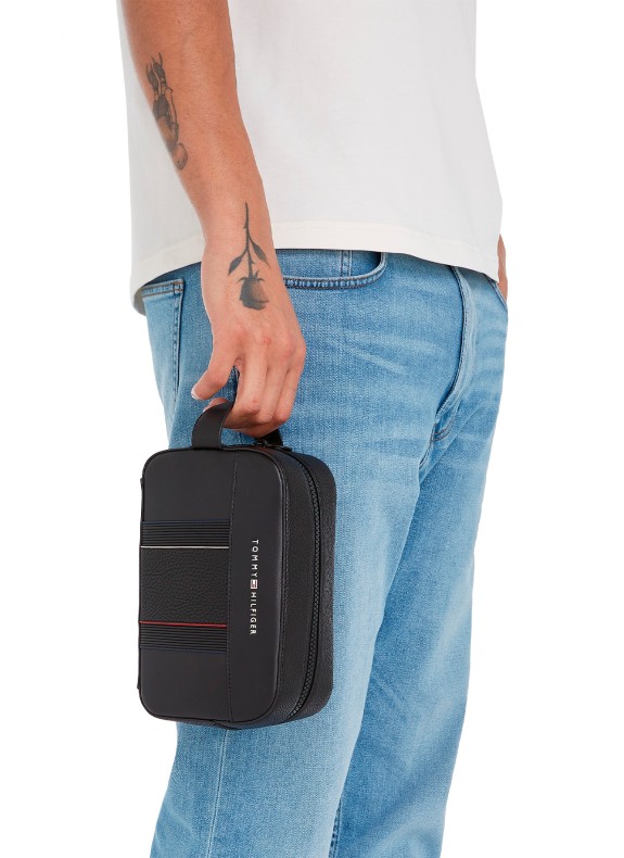 Neceser Tommy Hilfiger Th Foundation Washbag preto