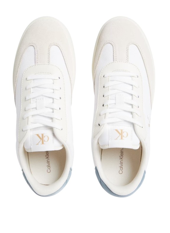 Calvin Klein Classic Cupsole Low Mix Mg weiße Pantoffeln