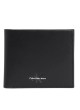 Portefeuille Calvin Klein Monogram Soft Bifold avec porte-monnaie noir