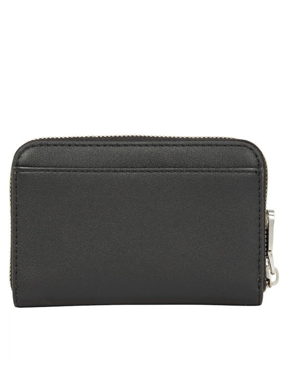 Moneta Calvin Klein Minimal Monogram Med Zip Intorno Scimmia Nera