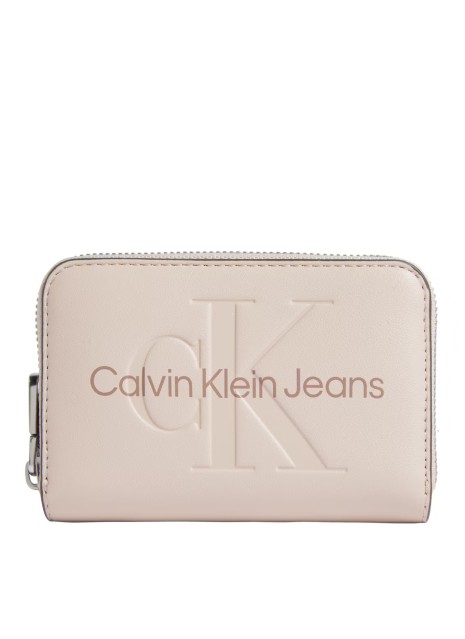Monedero Calvin Klein Sculpted Med Zip Around Mono nude